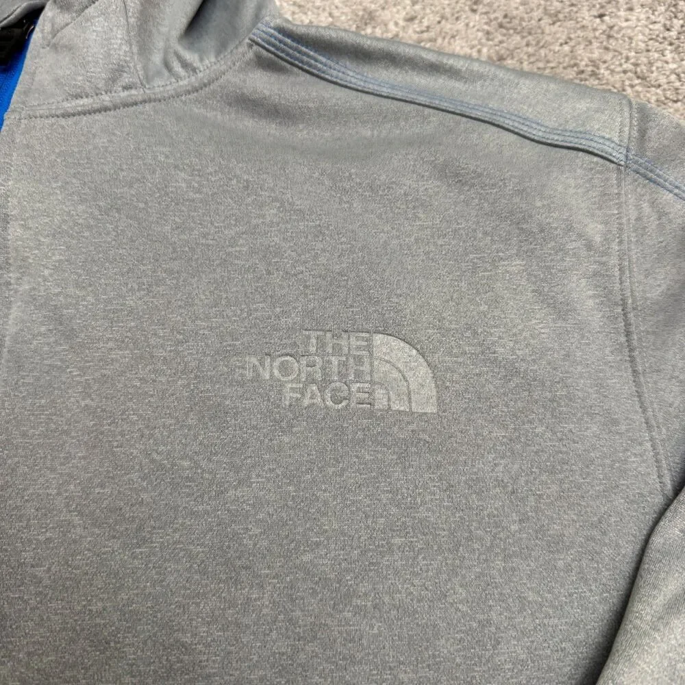 The North Face Mountain Athletics Full Zip Hoodie Sweatshirt Mens XL Gray Blue